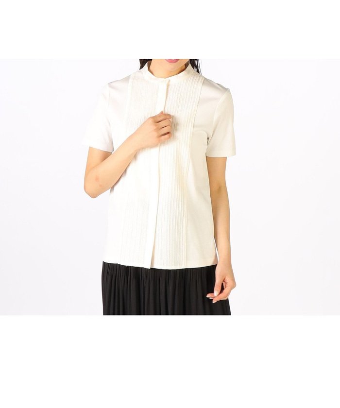 【キース/KEITH】のドビークロスカットソー インテリア・キッズ・メンズ・レディースファッション・服の通販 founy(ファニー) https://founy.com/ ファッション Fashion レディースファッション Fashion for Women トップス・カットソー Cut & Sew Tops カットソー・ベーシックTシャツ Cut-and-Sewn Tops / Stretch Tees & Basics エレガント 上品 Elegant カットソー Cut and Sewn Top スタイリッシュ Stylish, Fashionable ドッキング Docking, Mixed Material ボトム Bottoms, Lower Wear レース Lace, Lace Fabric 半袖 Short Sleeve, Half Sleeve 吸水 Absorbent, Quick-Dry 夏 Summer 春 Spring S/S・春夏 SS, Spring/Summer, Warm Season |ID: prp329100004746049 ipo3291000000034312057