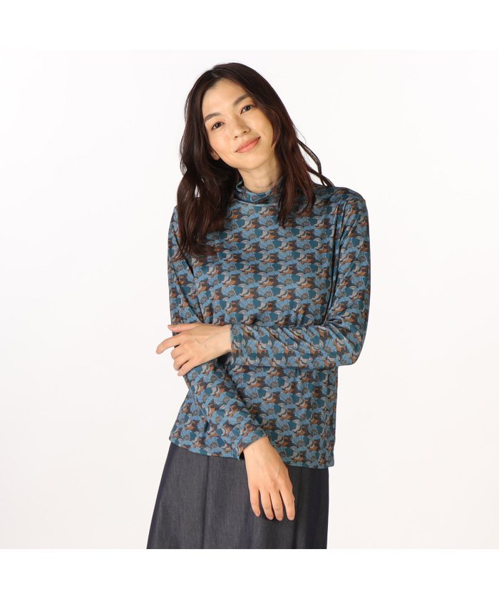 【キース/KEITH】のLIBERTY プリント Little Eustaciaカットソー インテリア・キッズ・メンズ・レディースファッション・服の通販 founy(ファニー) https://founy.com/ ファッション Fashion レディースファッション Fashion for Women トップス・カットソー Cut & Sew Tops カットソー・ベーシックTシャツ Cut-and-Sewn Tops / Stretch Tees & Basics カットソー Cut and Sewn Top シンプル Simple, Minimal スタイリッシュ Stylish, Fashionable ハイネック High Neck, Mock Neck フラワー Flower, Floral プリント Print, Printed Pattern ボトム Bottoms, Lower Wear ロンドン London Style, British Inspired 長袖 Long Sleeve, Full Sleeve |ID: prp329100004746055 ipo3291000000034383023