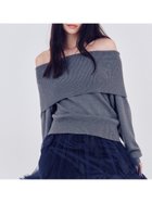 【フレイ アイディー/FRAY I.D】のワイドカラーオフショルダープルオーバー 人気、トレンドファッション・服の通販 founy(ファニー) ファッション Fashion レディースファッション Fashion for Women トップス・カットソー Cut & Sew Tops カジュアルプルオーバー・ニットトップス Pullovers & Knit Tops / Casual Pullovers ウォーム Warm Fabric シンプル Simple, Minimal スマート Smart, Elegant デコルテ Décolleté, Neckline エレガント 上品 Elegant 人気 Popular, Best Seller thumbnail GRY[006]|ID: prp329100004746109 ipo3291000000034533681