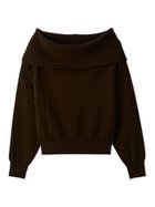 【フレイ アイディー/FRAY I.D】のワイドカラーオフショルダープルオーバー 人気、トレンドファッション・服の通販 founy(ファニー) ファッション Fashion レディースファッション Fashion for Women トップス・カットソー Cut & Sew Tops カジュアルプルオーバー・ニットトップス Pullovers & Knit Tops / Casual Pullovers ウォーム Warm Fabric シンプル Simple, Minimal スマート Smart, Elegant デコルテ Décolleté, Neckline エレガント 上品 Elegant 人気 Popular, Best Seller thumbnail BRW[058]|ID: prp329100004746109 ipo3291000000034533684