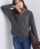 【インディヴィ/INDIVI】の【SETUP可能/洗える/UVケア】ライトジャージ ボトルネックトップス チャコールグレー|ID: prp329100004746117 ipo3291000000034578303