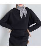 【インディヴィ/INDIVI】の【SETUP可能/洗える/UVケア】ライトジャージ ボトルネックトップス ブラック|ID: prp329100004746117 ipo3291000000034578304