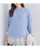 【インディヴィ/INDIVI】の【SETUP可能/洗える/UVケア】ライトジャージ ボトルネックトップス サックスブルー|ID: prp329100004746117 ipo3291000000034578306