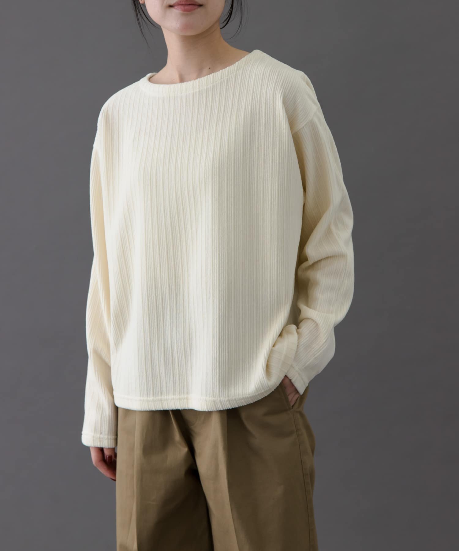 【アーバンリサーチ ドアーズ/URBAN RESEARCH DOORS】のFORK SPOON ストライプモールボートネックプルオーバー インテリア・キッズ・メンズ・レディースファッション・服の通販 founy(ファニー) ファッション Fashion レディースファッション Fashion for Women トップス・カットソー Cut & Sew Tops カジュアルプルオーバー・ニットトップス Pullovers & Knit Tops / Casual Pullovers 2025年 2025 2025-2026秋冬・A/W Autumn/Winter 2025–26 AW25–26 冬 Winter / This Winter おすすめ Recommended / Our Picks インナー Innerwear ストライプ Stripe, Striped Pattern ベーシック Basic, Essential A/W・秋冬 Autumn/Winter アイボリー|ID: prp329100004746139 ipo3291000000034530739