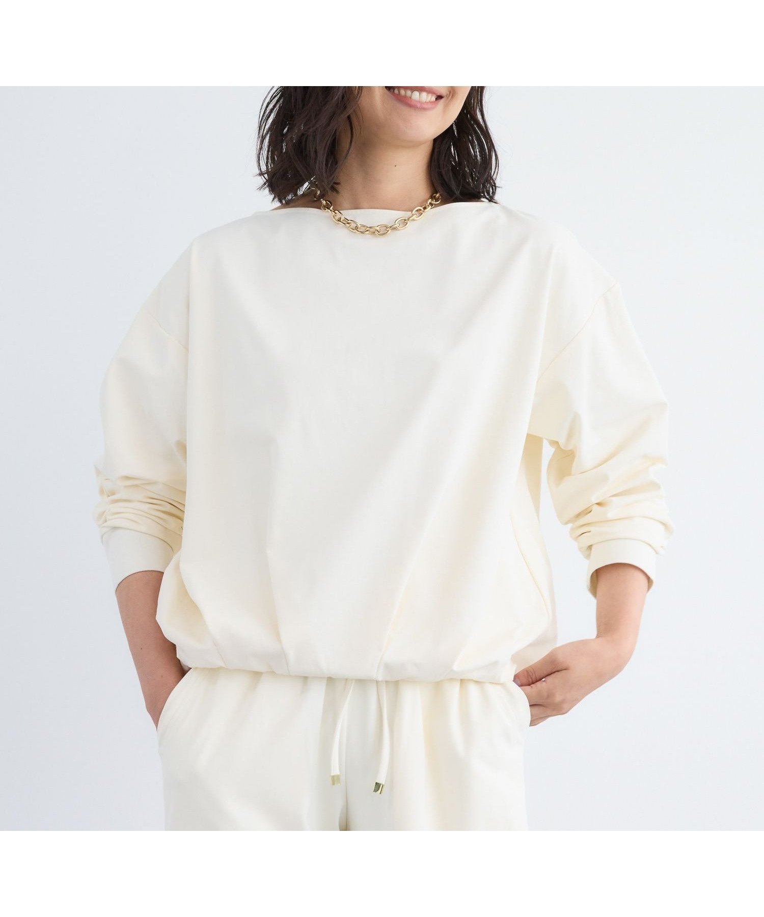 【バンヤードストーム/BARNYARDSTORM】のウォームツイルストレッチギャザープルオーバー / ハンドウォッシャブル【吸湿発熱】 人気、トレンドファッション・服の通販 founy(ファニー)  ファッション Fashion レディースファッション Fashion for Women トップス・カットソー Cut & Sew Tops カジュアルプルオーバー・ニットトップス Pullovers & Knit Tops / Casual Pullovers アクセサリー Fashion Accessories アクリル Acrylic Material ストレッチ Stretch, Stretchy Fabric セットアップ Set-Up, Coordinated Outfit ビジネス 仕事 通勤 Business / Work / Commuting  other-1|ID: prp329100004746210 ipo3291000000034388935