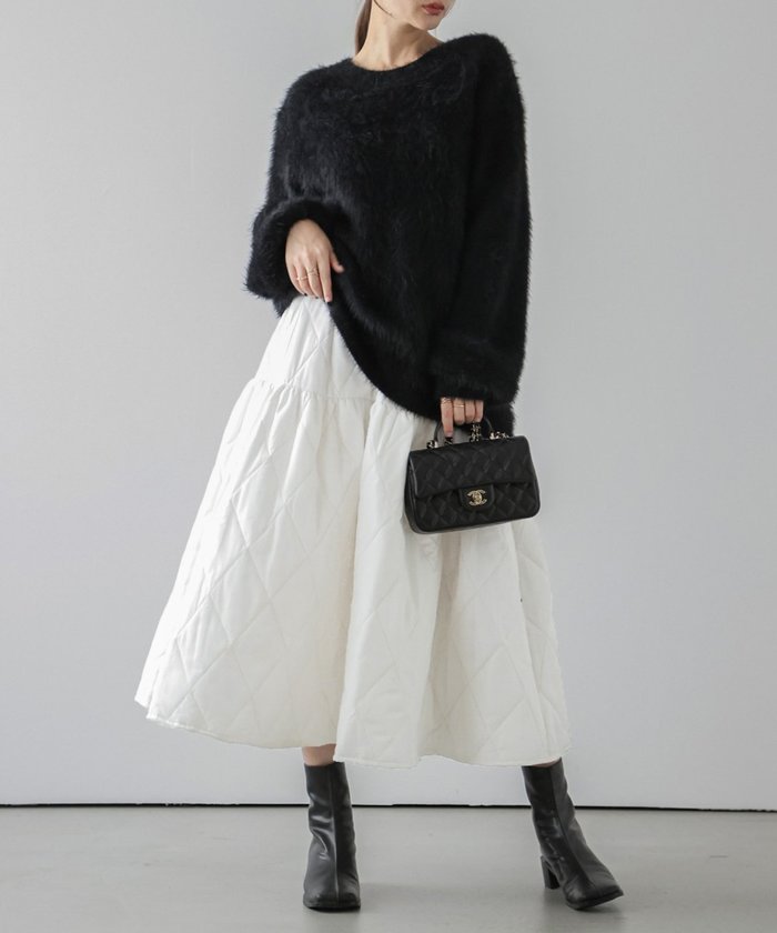 【ラジュール/Lajour】のキルティングスカート インテリア・キッズ・メンズ・レディースファッション・服の通販 founy(ファニー) https://founy.com/ ファッション Fashion レディースファッション Fashion for Women スカート Skirts キルティング Quilted, Quilting |ID: prp329100004746230 ipo3291000000034561313