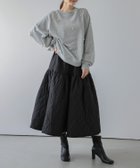 【ラジュール/Lajour】のキルティングスカート ブラック|ID: prp329100004746230 ipo3291000000034561317