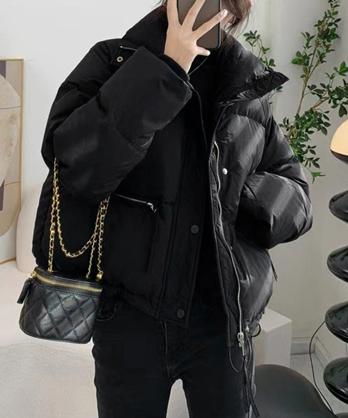 【ミニミニストア/miniministore】のエコダウンジャケット 中綿ブルゾン 韓国 インテリア・キッズ・メンズ・レディースファッション・服の通販 founy(ファニー) https://founy.com/ ファッション Fashion レディースファッション Fashion for Women アウター Coat / Outerwear Collection レディースジャケット・軽アウター Jackets ブルゾンジャケット・スポーティアウター Blouson Jackets ショート Short, Short Length ジャケット Jacket, Outerwear スタイリッシュ Stylish, Fashionable デニム Denim, Jeans Material ブルゾン Blouson, Bomber Jacket 人気 Popular, Best Seller 冬 Winter / This Winter 防寒 Cold Protection, Winter-Ready |ID: prp329100004746257 ipo3291000000034313045