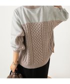 【ジェナ エスパス メルヴェイユ/Jena espace merveilleux】のケーブルファスナープルオーバー 人気、トレンドファッション・服の通販 founy(ファニー) ファッション Fashion レディースファッション Fashion for Women トップス・カットソー Cut & Sew Tops カジュアルプルオーバー・ニットトップス Pullovers & Knit Tops / Casual Pullovers 切替 Switching, Contrast Panel スウェット / スエット Sweatshirt, Sweatwear スマート Smart, Elegant フロント Front, Front Design ミックス Mix, Mixed Style 楽ちん Easy Fit, Comfortable 再入荷 Restock / Back in Stock おすすめ Recommended / Our Picks thumbnail グレー|ID: prp329100004746263 ipo3291000000034313079