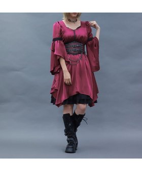 【アクシーズファム/axes femme】のフレアスリーブイレヘムワンピース 人気、トレンドファッション・服の通販 founy(ファニー) ファッション Fashion レディースファッション Fashion for Women ワンピース Dresses おすすめ Recommended / Our Picks インナー Innerwear デコルテ Décolleté, Neckline フレア Flare, Flared |ID:prp329100004746386