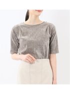 【タカキュー/TAKA-Q】のクラッシュベロア 半袖プルオーバー 人気、トレンドファッション・服の通販 founy(ファニー) ファッション Fashion レディースファッション Fashion for Women トップス・カットソー Cut & Sew Tops カジュアルプルオーバー・ニットトップス Pullovers & Knit Tops / Casual Pullovers ベロアトップス Velour Tops / Velvet-Look Items クラッシュ Distressed, Crashed Style シンプル Simple, Minimal ストレッチ Stretch, Stretchy Fabric スマート Smart, Elegant デニム Denim, Jeans Material フィット Fit, Slim Fit プレート Plate, Dish ベロア Velour, Soft Velvet ベーシック Basic, Essential 半袖 Short Sleeve, Half Sleeve ロング Long, Long-Length A/W・秋冬 Autumn/Winter エレガント 上品 Elegant ビジネス 仕事 通勤 Business / Work / Commuting thumbnail 04グレー|ID: prp329100004746394 ipo3291000000034380337