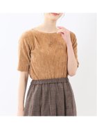 【タカキュー/TAKA-Q】のクラッシュベロア 半袖プルオーバー 人気、トレンドファッション・服の通販 founy(ファニー) ファッション Fashion レディースファッション Fashion for Women トップス・カットソー Cut & Sew Tops カジュアルプルオーバー・ニットトップス Pullovers & Knit Tops / Casual Pullovers ベロアトップス Velour Tops / Velvet-Look Items クラッシュ Distressed, Crashed Style シンプル Simple, Minimal ストレッチ Stretch, Stretchy Fabric スマート Smart, Elegant デニム Denim, Jeans Material フィット Fit, Slim Fit プレート Plate, Dish ベロア Velour, Soft Velvet ベーシック Basic, Essential 半袖 Short Sleeve, Half Sleeve ロング Long, Long-Length A/W・秋冬 Autumn/Winter エレガント 上品 Elegant ビジネス 仕事 通勤 Business / Work / Commuting thumbnail 30茶|ID: prp329100004746394 ipo3291000000034380340