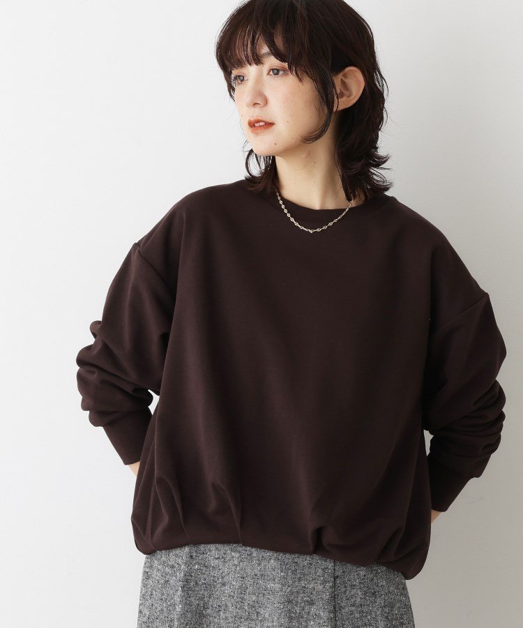 【デッサン/Dessin】の【洗える】バルーンシルエットミニ裏毛プルオーバー インテリア・キッズ・メンズ・レディースファッション・服の通販 founy(ファニー) 　ファッション　Fashion　レディースファッション　Fashion for Women　トップス・カットソー　Cut & Sew Tops　カジュアルプルオーバー・ニットトップス　Pullovers & Knit Tops / Casual Pullovers　コーデュロイ　Corduroy, Cord Fabric　シンプル　Simple, Minimal　スマート　Smart, Elegant　デニム　Denim, Jeans Material　バルーン　Balloon, Balloon Silhouette　洗える　Machine Washable　ブラウン|ID: prp329100004746397 ipo3291000000034510482