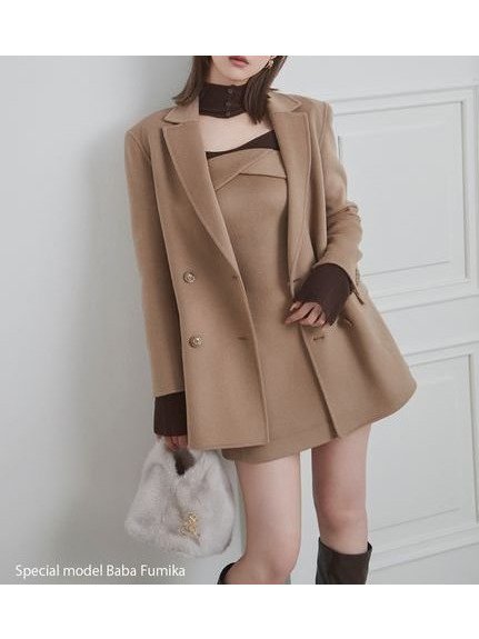【スナイデル/SNIDEL】のテーラーリバージャケット インテリア・キッズ・メンズ・レディースファッション・服の通販 founy(ファニー) 　ファッション　Fashion　レディースファッション　Fashion for Women　アウター　Coat / Outerwear Collection　レディースジャケット・軽アウター　Jackets　ウェーブ　Wavy Pattern　ストレート　Straight, Straight Cut　スマート　Smart, Elegant　ダブル　Double, Double-Breasted　トレンド　Trend, Trending Now　フラップ　Flap, Flap Pocket　ポケット　Pocket, Pocket Detail　おすすめ　Recommended / Our Picks　CML[038]|ID: prp329100004746404 ipo3291000000034313798