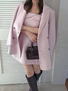 【スナイデル/SNIDEL】のテーラーリバージャケット 人気、トレンドファッション・服の通販 founy(ファニー) ファッション Fashion レディースファッション Fashion for Women アウター Coat / Outerwear Collection レディースジャケット・軽アウター Jackets ウェーブ Wavy Pattern ストレート Straight, Straight Cut スマート Smart, Elegant ダブル Double, Double-Breasted トレンド Trend, Trending Now フラップ Flap, Flap Pocket ポケット Pocket, Pocket Detail おすすめ Recommended / Our Picks thumbnail PNK[066]|ID: prp329100004746404 ipo3291000000034313799