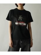 【ラシュッド/LASUD】のグラフィックTシャツ(MANHATTAN) 人気、トレンドファッション・服の通販 founy(ファニー) ファッション Fashion レディースファッション Fashion for Women トップス・カットソー Cut & Sew Tops シャツ・ブラウス・オフィスカジュアル Elegant Blouses & Button-Ups ロングTシャツ・Tシャツ Longline T-Shirts & Tees キャップ&ハット Hats & Caps グラフィック Graphic, Graphic Design コレクション Collection, Seasonal Line バランス Balance, Style Balance 雑誌 Magazine, Fashion Magazine thumbnail ブラック|ID: prp329100004746421 ipo3291000000034313906