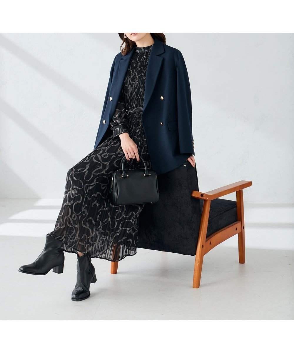 【アー ヴェー ヴェー/a.v.v】のランダムプリーツワンピース 人気、トレンドファッション・服の通販 founy(ファニー) 　ファッション　Fashion　レディースファッション　Fashion for Women　ワンピース　Dresses　春　Spring　秋　Autumn　カーディガン　Cardigan, Knitwear　ジャケット　Jacket, Outerwear　定番　Standard, Basic Item　プリント　Print, Printed Pattern　プリーツ　Pleats, Pleated　無地　Plain, Solid Color　冬　Winter / This Winter　再入荷　Restock / Back in Stock　おすすめ　Recommended / Our Picks　夏　Summer　エレガント 上品　Elegant　セレモニー　Ceremony　二次会　After Party　 other-1|ID: prp329100004746422 ipo3291000000034667586