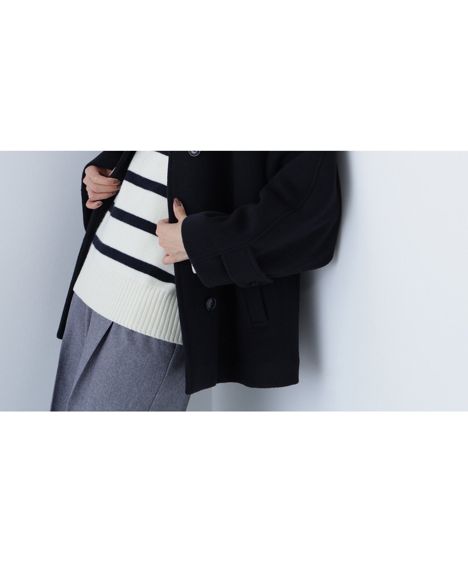 【ナチュラル ビューティー ベーシック/NATURAL BEAUTY BASIC】のステンカラーハーフコート インテリア・キッズ・メンズ・レディースファッション・服の通販 founy(ファニー)  ファッション Fashion レディースファッション Fashion for Women アウター Coat / Outerwear Collection コート・ロングコート・ピーコート Long Coats, Peacoats & More シンプル Simple, Minimal スタンド Stand Collar, Upright Stand トレンド Trend, Trending Now ハーフ Half, Half-Length フロント Front, Front Design エレガント 上品 Elegant ビジネス 仕事 通勤 Business / Work / Commuting ネイビー|ID: prp329100004746501 ipo3291000000034413585