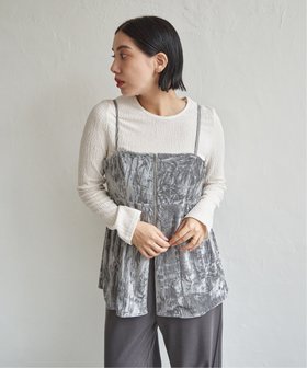 【ノッチ/notch】のクラッシュベロアキャミ 人気、トレンドファッション・服の通販 founy(ファニー) ファッション Fashion レディースファッション Fashion for Women トップス・カットソー Cut & Sew Tops キャミソール&ノースリーブ Camisoles & Sleeveless Tops ベロアトップス Velour Tops / Velvet-Look Items キャミソール Camisole, Spaghetti Strap Top クラッシュ Distressed, Crashed Style シンプル Simple, Minimal スウェット / スエット Sweatshirt, Sweatwear スリット Slit, Slit Detail ベロア Velour, Soft Velvet A/W・秋冬 Autumn/Winter |ID:prp329100004746517