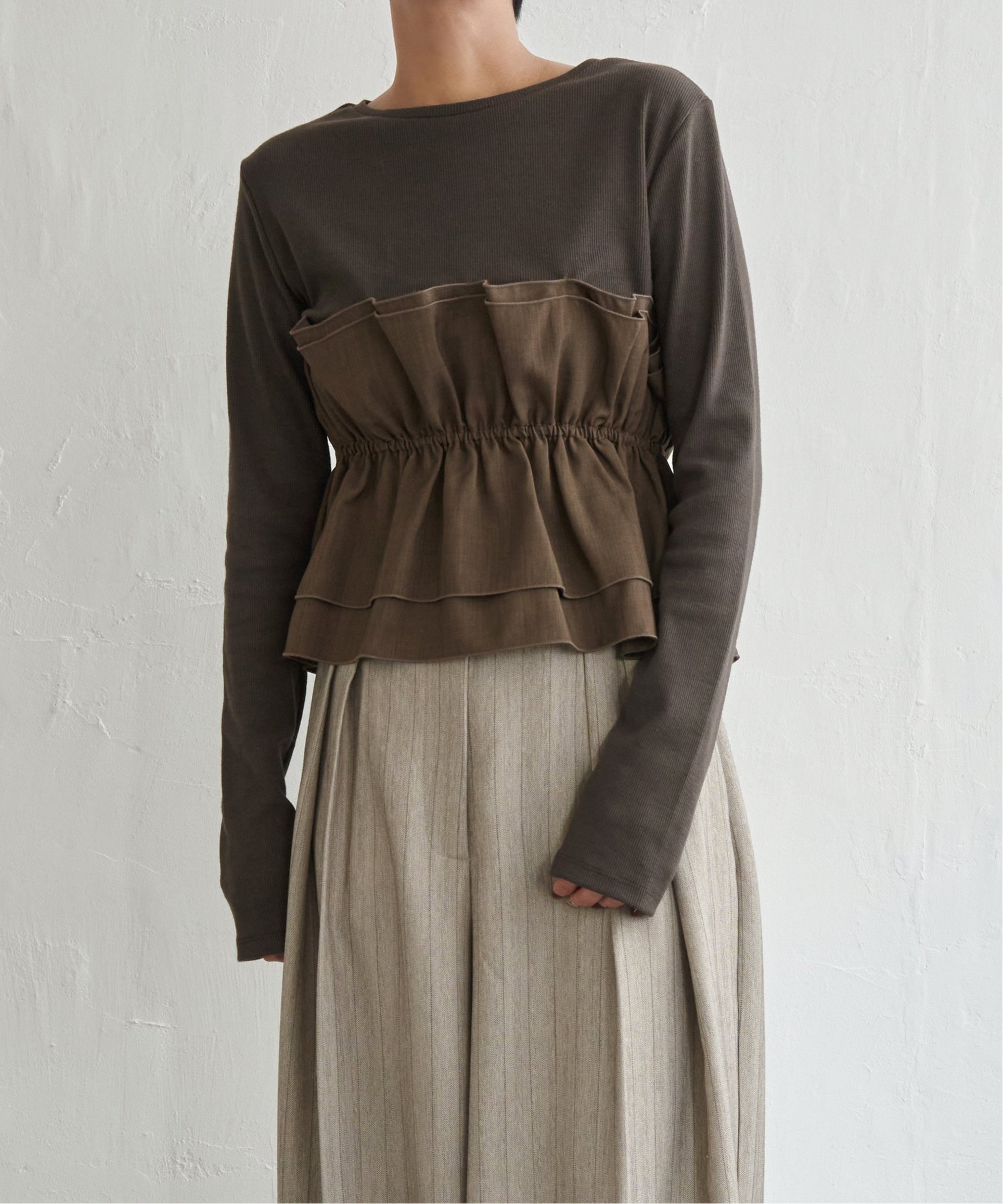 【ノッチ/notch】のビスチェ風レイヤードロンT 人気、トレンドファッション・服の通販 founy(ファニー) ファッション Fashion レディースファッション Fashion for Women トップス・カットソー Cut & Sew Tops ロングTシャツ・Tシャツ Longline T-Shirts & Tees ビスチェ Bustiers & Corset Tops / Layered Bustier Style ショート Short, Short Length トレンド Trend, Trending Now バランス Balance, Style Balance ビスチェ Bustier, Corset Top フリル Frill, Ruffle ベーシック Basic, Essential ボトム Bottoms, Lower Wear ワイド Wide, Wide Fit おすすめ Recommended / Our Picks other-1|ID: prp329100004746532 ipo3291000000034486062