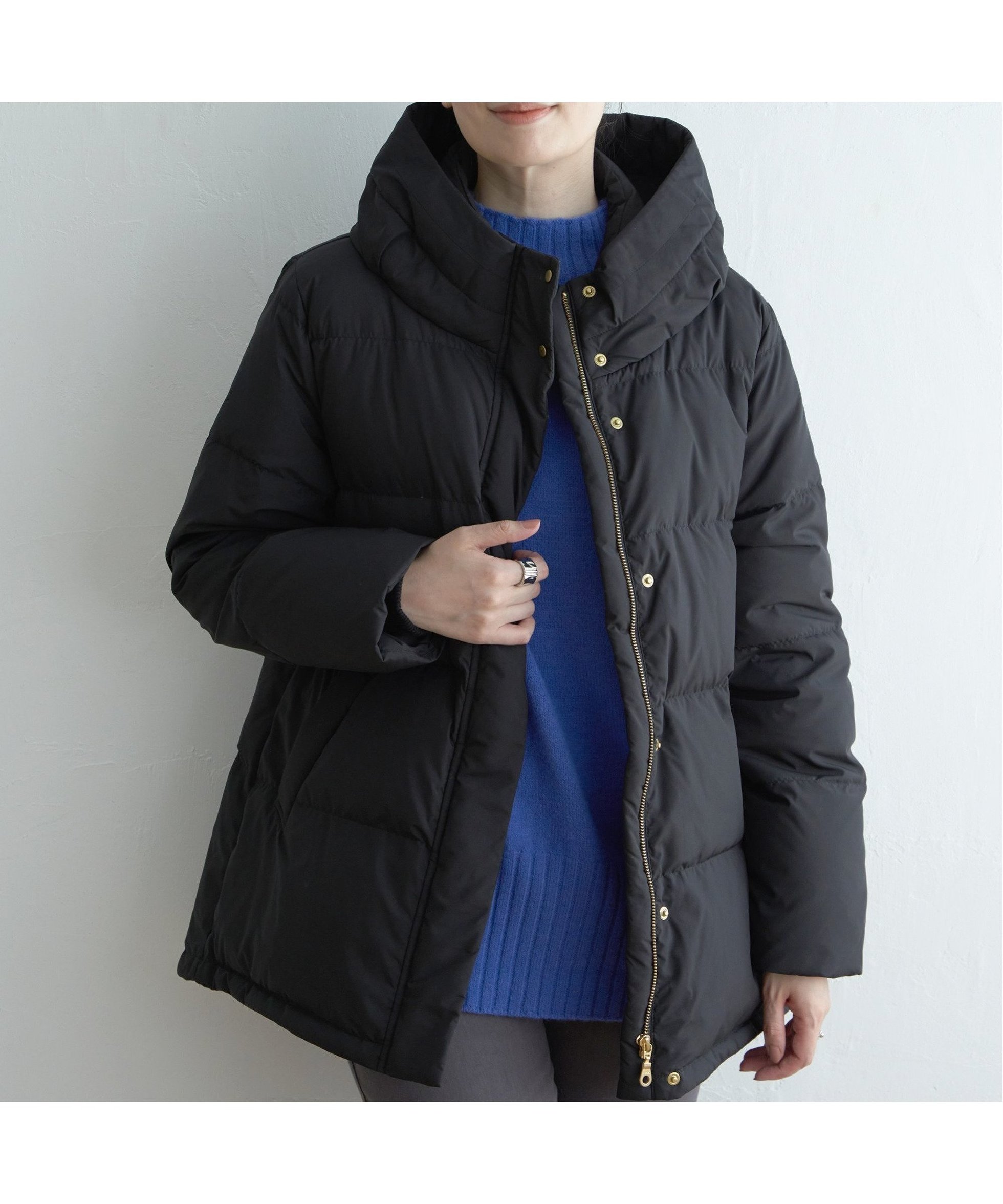 【イッカ/ikka】の【撥水】洗えるダウンミドル丈ジャケット インテリア・キッズ・メンズ・レディースファッション・服の通販 founy(ファニー) ファッション Fashion レディースファッション Fashion for Women アウター Coat / Outerwear Collection レディースジャケット・軽アウター Jackets ジャケット Jacket, Outerwear タフタ Taffeta, Structured Fabric ダウン Down, Puffer チュニック Tunic, Long Top フェザー Feather, Feather Detail ミドル Middle Length, Mid Height 洗える Machine Washable ブラック|ID: prp329100004746534 ipo3291000000034559044