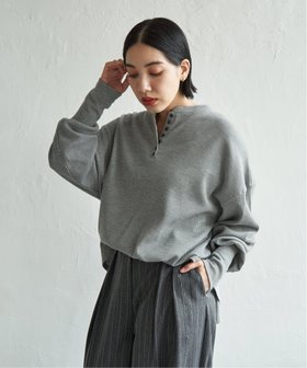 【ノッチ/notch】のサーマルヘンリーネックフレアプルオーバー 人気、トレンドファッション・服の通販 founy(ファニー) ファッション Fashion レディースファッション Fashion for Women トップス・カットソー Cut & Sew Tops カジュアルプルオーバー・ニットトップス Pullovers & Knit Tops / Casual Pullovers サーマル Thermal, Waffle Knit デニム Denim, Jeans Material バランス Balance, Style Balance フェミニン Feminine, Girly フレア Flare, Flared リラックス Relax, Relaxed Fit ワイド Wide, Wide Fit |ID:prp329100004746536