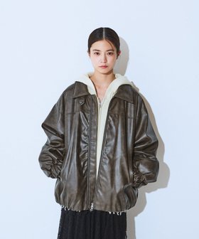 【ジーナシス/JEANASiS】のヴィンテージレザーパファーブルゾン【中綿入りで冬の防寒も◎】 人気、トレンドファッション・服の通販 founy(ファニー) ファッション Fashion レディースファッション Fashion for Women アウター Coat / Outerwear Collection ブルゾンジャケット・スポーティアウター Blouson Jackets トップス・カットソー Cut & Sew Tops ベスト&ジレ / 重ね着スタイル Vests & Gilets ヴィンテージ Vintage Style ギャザー Gathered, Ruffled スタンド Stand Collar, Upright Stand チェック Check, Plaid, Tartan デニム Denim, Jeans Material フェミニン Feminine, Girly ブルゾン Blouson, Bomber Jacket プリント Print, Printed Pattern 防寒 Cold Protection, Winter-Ready レース Lace, Lace Fabric 冬 Winter / This Winter おすすめ Recommended / Our Picks |ID:prp329100004746548