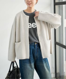 【スピック&スパン/Spick & Span】のウールフォックスニットジャケット 人気、トレンドファッション・服の通販 founy(ファニー) ファッション Fashion レディースファッション Fashion for Women アウター Coat / Outerwear Collection レディースジャケット・軽アウター Jackets ジャケット Jacket, Outerwear スマート Smart, Elegant フォックス Fox, Fox Fur エレガント 上品 Elegant |ID:prp329100004746620