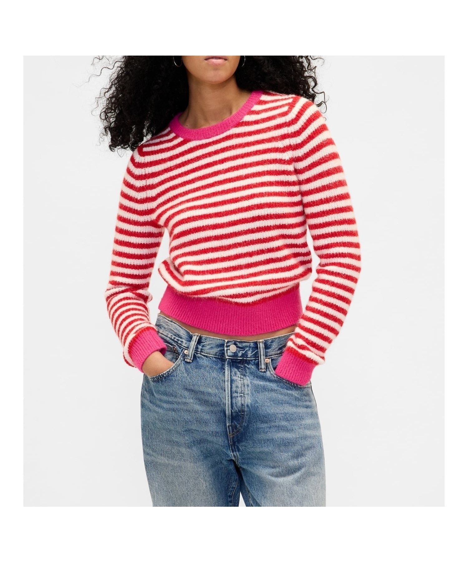 【ギャップ/GAP】のCashSoft カシミヤタッチ クルーネックセーター インテリア・キッズ・メンズ・レディースファッション・服の通販 founy(ファニー) ファッション Fashion レディースファッション Fashion for Women クラシック Classic, Timeless Style コレクション Collection, Seasonal Line ショート Short, Short Length ストレート Straight, Straight Cut セーター Sweater, Knitwear 長袖 Long Sleeve, Full Sleeve フィット Fit, Slim Fit リラックス Relax, Relaxed Fit RED_WHITE_STRIPE|ID: prp329100004746630 ipo3291000000034457382