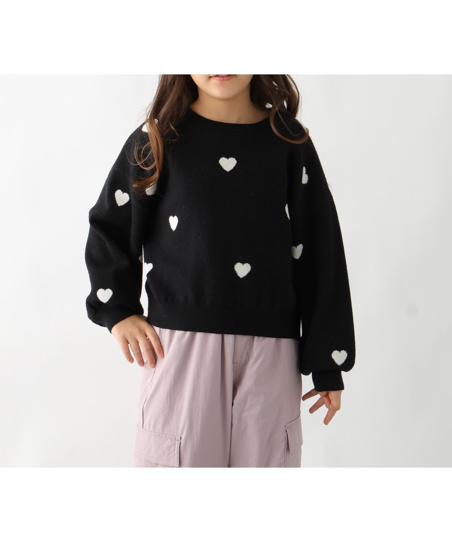 【グローバルワーク/GLOBAL WORK / KIDS】のメルティアソートニットプルオーバー/キッズ/595574 インテリア・キッズ・メンズ・レディースファッション・服の通販 founy(ファニー) ファッション Fashion キッズファッション Fashion for Kids トップス・カットソー Cut & Sew Tops おすすめ Recommended / Our Picks ガーリー Girly, Feminine Style グラフィック Graphic, Graphic Design デニム Denim, Jeans Material フレンチ French, French Style リボン Ribbon, Bow ワイド Wide, Wide Fit 人気 Popular, Best Seller ブラック09|ID: prp329100004746647 ipo3291000000034501982