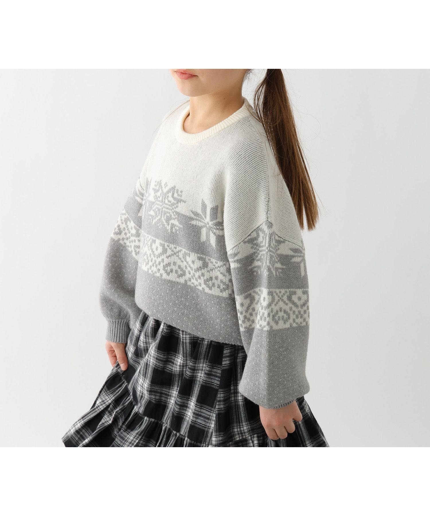 【グローバルワーク/GLOBAL WORK / KIDS】のメルティアソートニットプルオーバー/キッズ/595574 インテリア・キッズ・メンズ・レディースファッション・服の通販 founy(ファニー) ファッション Fashion キッズファッション Fashion for Kids トップス・カットソー Cut & Sew Tops おすすめ Recommended / Our Picks ガーリー Girly, Feminine Style グラフィック Graphic, Graphic Design デニム Denim, Jeans Material フレンチ French, French Style リボン Ribbon, Bow ワイド Wide, Wide Fit 人気 Popular, Best Seller 杢グレー13|ID: prp329100004746647 ipo3291000000036068494