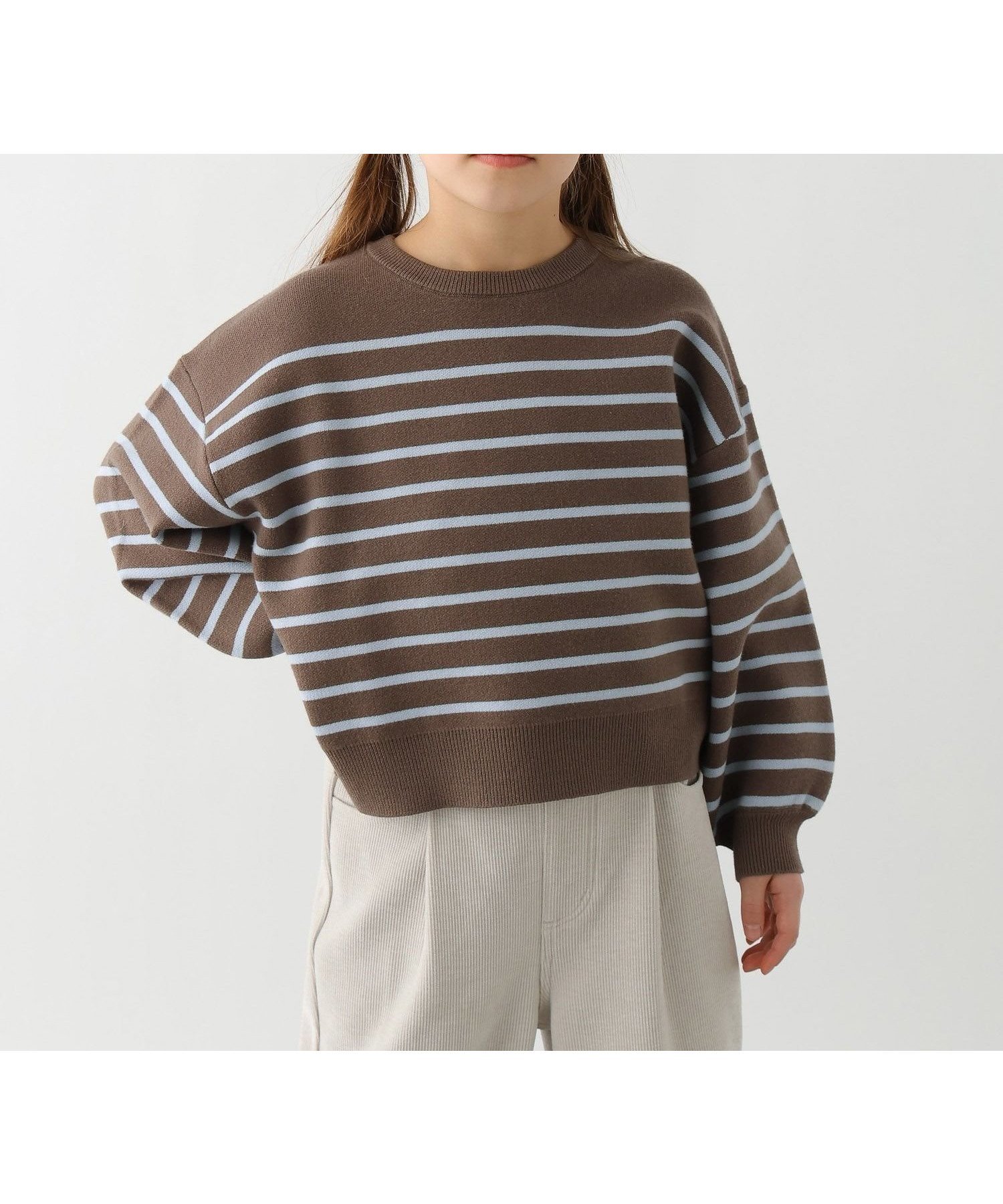 【グローバルワーク/GLOBAL WORK / KIDS】のメルティアソートニットプルオーバー/キッズ/595574 インテリア・キッズ・メンズ・レディースファッション・服の通販 founy(ファニー) ファッション Fashion キッズファッション Fashion for Kids トップス・カットソー Cut & Sew Tops おすすめ Recommended / Our Picks ガーリー Girly, Feminine Style グラフィック Graphic, Graphic Design デニム Denim, Jeans Material フレンチ French, French Style リボン Ribbon, Bow ワイド Wide, Wide Fit 人気 Popular, Best Seller 新色/ブラウン53|ID: prp329100004746647 ipo3291000000036068507