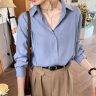 【ミニミニストア/miniministore】のシャツブラウス 襟付き 長袖 レディース ブルー|ID: prp329100004746672 ipo3291000000034317175