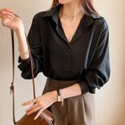 【ミニミニストア/miniministore】のシャツブラウス 襟付き 長袖 レディース ブラック|ID: prp329100004746672 ipo3291000000034317179