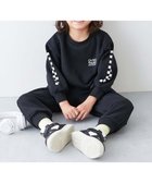 【デビロック/devirock / KIDS】の【普段着でもルームウェアでも】ぽかぽか裏起毛 カレッジロゴ セットアップ 25AW 人気、トレンドファッション・服の通販 founy(ファニー) ファッション Fashion キッズファッション Fashion for Kids スニーカー Sneakers, Trainers セットアップ Set-Up, Coordinated Outfit デニム Denim, Jeans Material トレーナー Sweatshirt, Trainer プリント Print, Printed Pattern おすすめ Recommended / Our Picks 2025年 2025 2025-2026秋冬・A/W Autumn/Winter 2025–26 AW25–26 thumbnail 006-袖チェッカー-ブラック|ID: prp329100004746678 ipo3291000000034404873