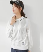 【ジュンアンドロペ/JUN&ROPE】のケーブル柄衿使いパフ袖長袖プルオーバー ホワイト(10)|ID: prp329100004746698 ipo3291000000034317455