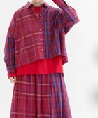 【プードゥドゥ/POU DOU DOU】のCiel miscタイプライターチェッククロップドシャツ 人気、トレンドファッション・服の通販 founy(ファニー) ファッション Fashion レディースファッション Fashion for Women トップス・カットソー Cut & Sew Tops シャツ・ブラウス・オフィスカジュアル Elegant Blouses & Button-Ups シンプル Simple, Minimal スクエア Square, Square Shape スマート Smart, Elegant セットアップ Set-Up, Coordinated Outfit タイプライター Typewriter Fabric, Crisp Cotton チェック Check, Plaid, Tartan 人気 Popular, Best Seller 長袖 Long Sleeve, Full Sleeve バランス Balance, Style Balance パッチワーク Patchwork, Mixed Fabric フォルム Silhouette, Form ミックス Mix, Mixed Style リラックス Relax, Relaxed Fit ワイド Wide, Wide Fit thumbnail レッド|ID: prp329100004746775 ipo3291000000034318294