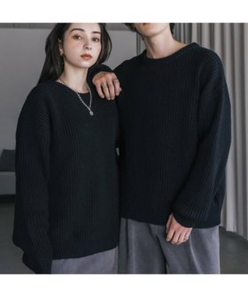 【ロッキーモンロー/Rocky Monroe】のオーバーサイズ畦編みクルーニットセーター 人気、トレンドファッション・服の通販 founy(ファニー) ファッション Fashion レディースファッション Fashion for Women トップス・カットソー Cut & Sew Tops ニット Knit Tops & Sweaters 畦編みニット・テクスチャードトップス Ribbed Knit Sweaters / Textured Knit Tops インナー Innerwear 畦 Ribbed Knit シンプル Simple, Minimal スラックス Slacks, Dress Pants デニム Denim, Jeans Material ハイネック High Neck, Mock Neck バランス Balance, Style Balance フェミニン Feminine, Girly メンズ Men's, Menswear リラックス Relax, Relaxed Fit 再入荷 Restock / Back in Stock おすすめ Recommended / Our Picks |ID:prp329100004746804