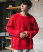 【ロッキーモンロー/Rocky Monroe】のオーバーサイズ畦編みクルーニットセーター 人気、トレンドファッション・服の通販 founy(ファニー) ファッション Fashion レディースファッション Fashion for Women トップス・カットソー Cut & Sew Tops ニット Knit Tops & Sweaters 畦編みニット・テクスチャードトップス Ribbed Knit Sweaters / Textured Knit Tops インナー Innerwear 畦 Ribbed Knit シンプル Simple, Minimal スラックス Slacks, Dress Pants デニム Denim, Jeans Material ハイネック High Neck, Mock Neck バランス Balance, Style Balance フェミニン Feminine, Girly メンズ Men's, Menswear リラックス Relax, Relaxed Fit 再入荷 Restock / Back in Stock おすすめ Recommended / Our Picks thumbnail レッド|ID: prp329100004746804 ipo3291000000034513936