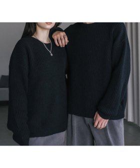 【ロッキーモンロー/Rocky Monroe】のオーバーサイズ畦編みクルーニットセーター 人気、トレンドファッション・服の通販 founy(ファニー) ファッション Fashion レディースファッション Fashion for Women トップス・カットソー Cut & Sew Tops ニット Knit Tops & Sweaters 畦編みニット・テクスチャードトップス Ribbed Knit Sweaters / Textured Knit Tops インナー Innerwear 畦 Ribbed Knit シンプル Simple, Minimal スラックス Slacks, Dress Pants デニム Denim, Jeans Material ハイネック High Neck, Mock Neck バランス Balance, Style Balance フェミニン Feminine, Girly メンズ Men's, Menswear リラックス Relax, Relaxed Fit 再入荷 Restock / Back in Stock おすすめ Recommended / Our Picks |ID:prp329100004746804