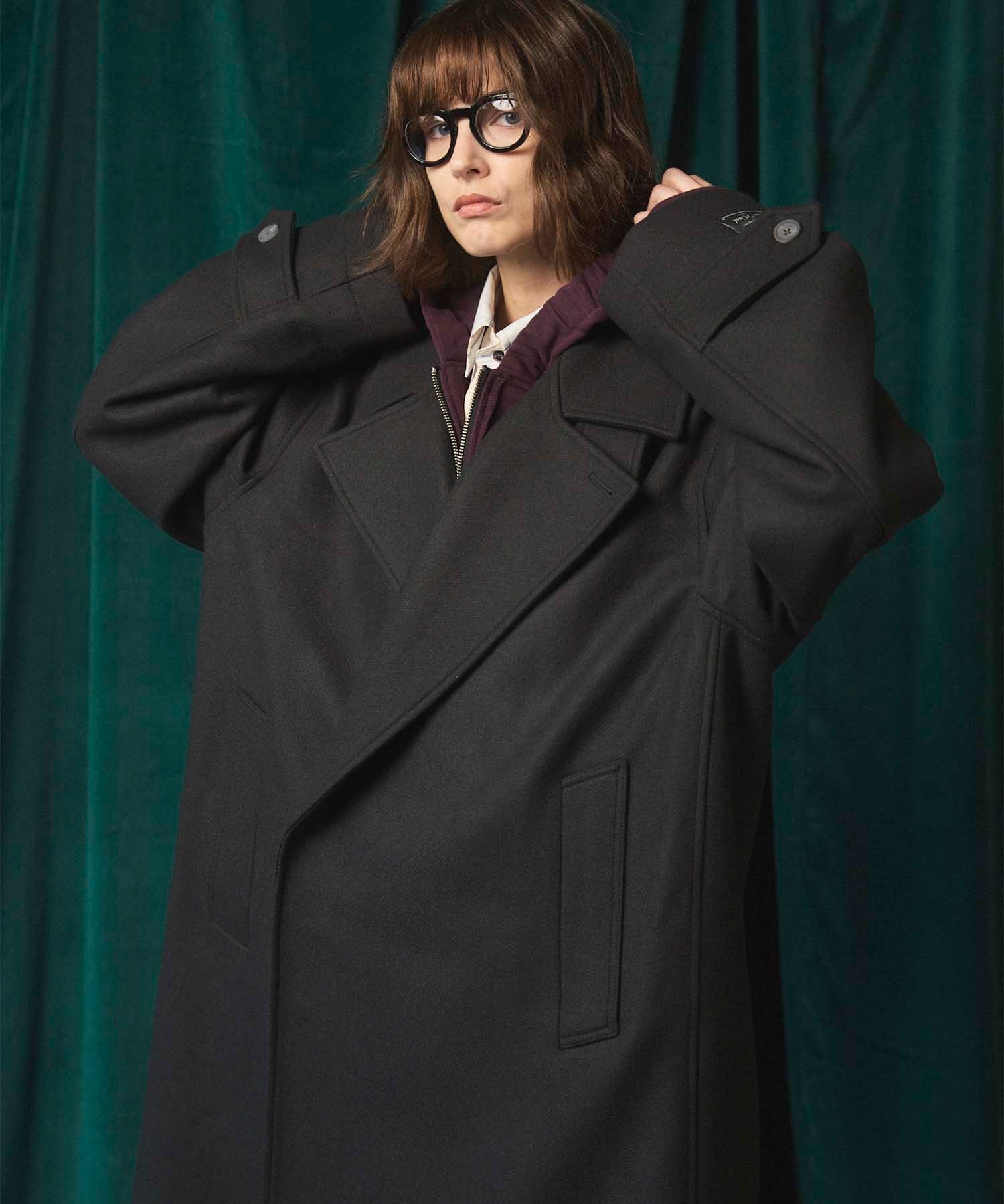 【メゾンスペシャル/MAISON SPECIAL】のSuper140s Prime-Over Melton Double Breasted Coat インテリア・キッズ・メンズ・レディースファッション・服の通販 founy(ファニー) ファッション Fashion レディースファッション Fashion for Women アウター Coat / Outerwear Collection コート・ロングコート・ピーコート Long Coats, Peacoats & More アウトドア Outdoor Clothing ヴィンテージ Vintage Style スタンド Stand Collar, Upright Stand スリーブ Sleeve, Long Sleeve / Short Sleeve ダブル Double, Double-Breasted ドレープ Drape, Draping Fabric パターン Pattern, Design Print フロント Front, Front Design 防寒 Cold Protection, Winter-Ready ミリタリー Military, Army Style メルトン Melton, Heavy Wool ラグジュアリー Luxury, Elegant リラックス Relax, Relaxed Fit ワーク Workwear, Utility Style エレガント 上品 Elegant C.GRY|ID: prp329100004746815 ipo3291000000034838408