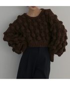 【ヘラム/hellam】のポップコーンハンドニット 人気、トレンドファッション・服の通販 founy(ファニー) ファッション Fashion レディースファッション Fashion for Women トップス・カットソー Cut & Sew Tops ニット Knit Tops & Sweaters thumbnail ブラウン|ID: prp329100004746821 ipo3291000000034670553