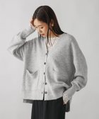 【グローバルワーク/GLOBAL WORK】のフワフワHugmeVネックカーディガン/571330 ライトグレー12|ID:prp329100004746826