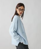 【グローバルワーク/GLOBAL WORK】のフワフワHugmeVネックカーディガン/571330 ペールブルー82|ID:prp329100004746826