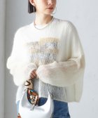 【シップス フォー ウィメン/SHIPS】のモヘヤ メッシュ プルオーバー オフホワイト|ID: prp329100004746846 ipo3291000000034319124