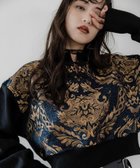 【ハレ/HARE】のチャイナスウェット 人気、トレンドファッション・服の通販 founy(ファニー) ファッション Fashion レディースファッション Fashion for Women トップス・カットソー Cut & Sew Tops レディースパーカー・カジュアルフーディー Casual Hoodies & Sweatshirts スウェット・クルーネックトップス Sweatshirts & Crewnecks / Relaxed Fit Sweat Tops おすすめ Recommended / Our Picks ウェーブ Wavy Pattern ショート Short, Short Length シルバー Silver, Metallic Silver スウェット / スエット Sweatshirt, Sweatwear ストレート Straight, Straight Cut チュニック Tunic, Long Top ルーズ Loose, Oversized ワイド Wide, Wide Fit ヴィンテージ Vintage Style 定番 Standard, Basic Item thumbnail ゴールド×ネイビー85|ID: prp329100004746873 ipo3291000000034647977