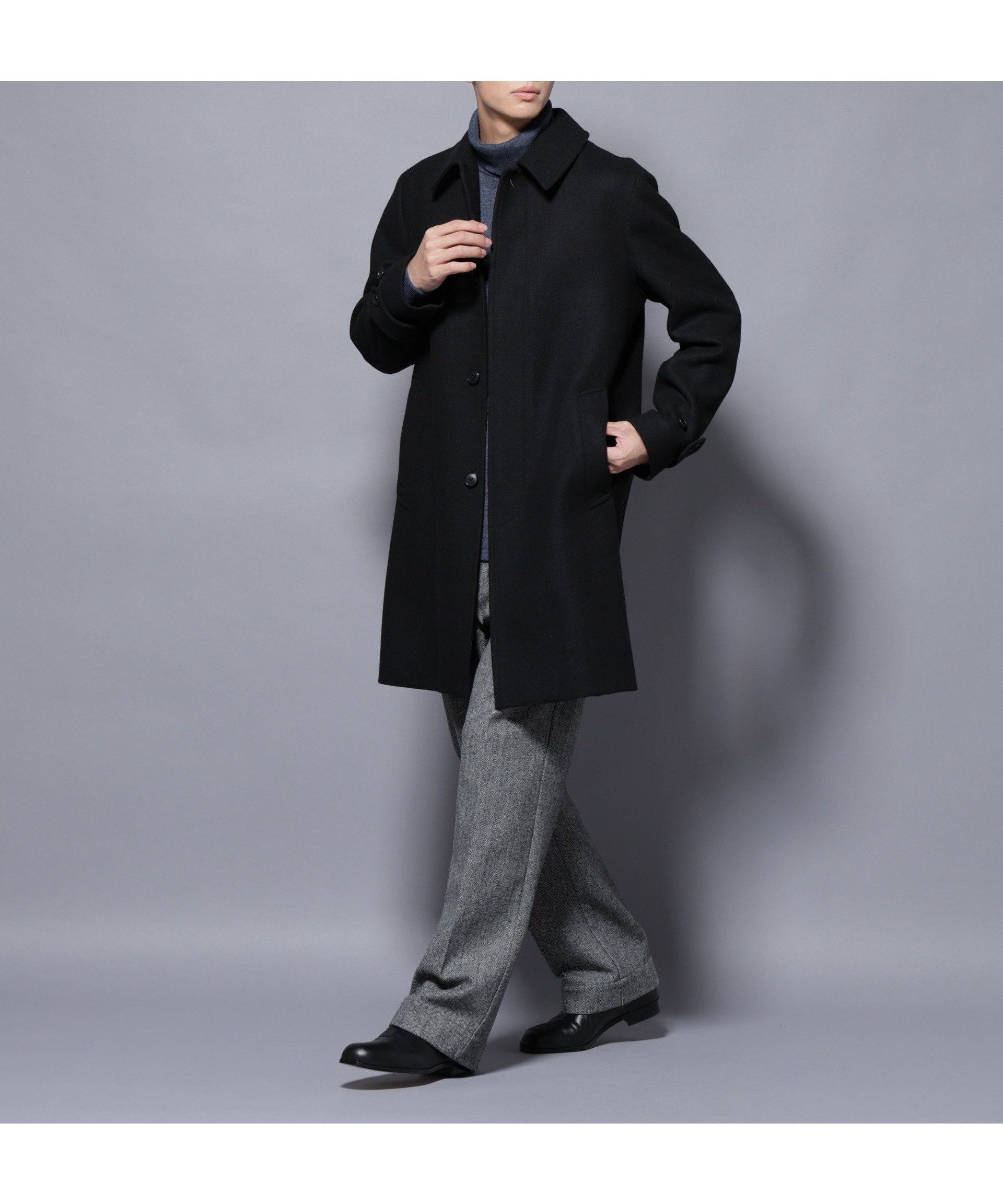 【ナノ ユニバース/nano universe / MEN】のウール/Nメルトンステンカラーコート インテリア・キッズ・メンズ・レディースファッション・服の通販 founy(ファニー)  ファッション Fashion メンズファッション Fashion for Men ジャケット Jacket, Outerwear スーツ Suit, Formalwear ツイル Twist, Twisted Detail デニム Denim, Jeans Material フィット Fit, Slim Fit フロント Front, Front Design 別注 Limited Edition, Custom Order メルトン Melton, Heavy Wool モノトーン Monotone, Black and White アウトレット Outlet / Clearance おすすめ Recommended / Our Picks ビジネス 仕事 通勤 Business / Work / Commuting 2025年 2025 2025-2026秋冬・A/W Autumn/Winter 2025–26 AW25–26 ブラック|ID: prp329100004746882 ipo3291000000034356318