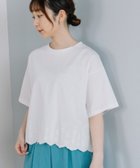 【プードゥドゥ/POU DOU DOU】の裾スカラップ刺繍プルオーバー オフホワイト|ID: prp329100004746930 ipo3291000000034319900