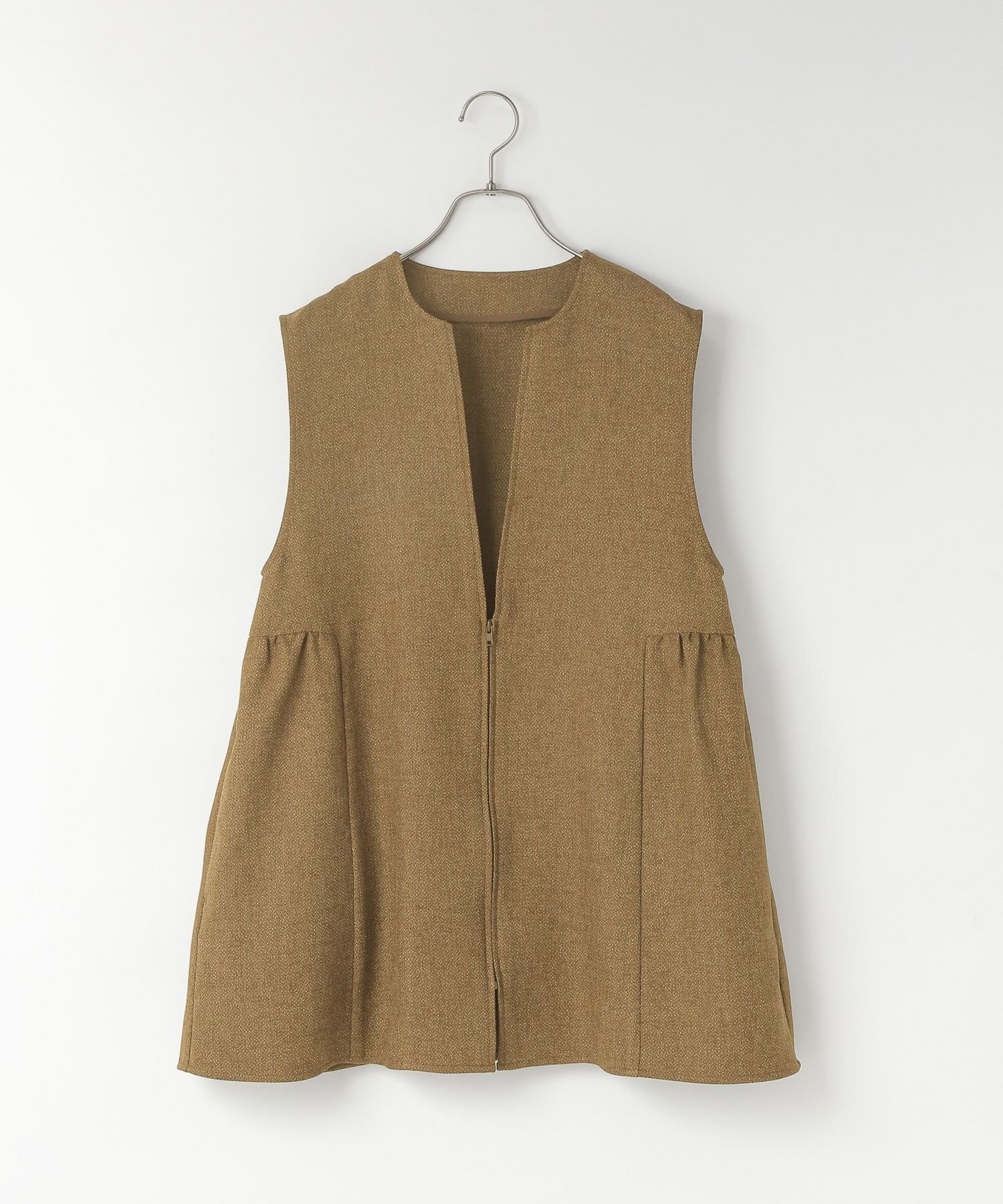 【ローリーズファーム/LOWRYS FARM】のラナテックベスト インテリア・キッズ・メンズ・レディースファッション・服の通販 founy(ファニー)  ファッション Fashion レディースファッション Fashion for Women アウター Coat / Outerwear Collection トップス・カットソー Cut & Sew Tops ベスト&ジレ / 重ね着スタイル Vests & Gilets おすすめ Recommended / Our Picks ギャザー Gathered, Ruffled シンプル Simple, Minimal セットアップ Set-Up, Coordinated Outfit フレア Flare, Flared ベスト Vest, Waistcoat ペプラム Peplum, Flared Hem ポケット Pocket, Pocket Detail ブラウン|ID: prp329100004746937 ipo3291000000034319945