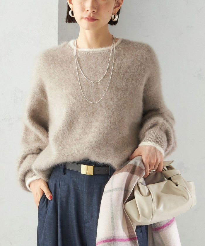 【シップス フォー ウィメン/SHIPS】の杢 フォックス カシミヤ クルーネック ニット プルオーバー インテリア・キッズ・メンズ・レディースファッション・服の通販 founy(ファニー) https://founy.com/ ファッション Fashion レディースファッション Fashion for Women トップス・カットソー Cut & Sew Tops ニット Knit Tops & Sweaters カジュアルプルオーバー・ニットトップス Pullovers & Knit Tops / Casual Pullovers サテン Satin, Glossy Fabric シンプル Simple, Minimal スラックス Slacks, Dress Pants ダウン Down, Puffer デニム Denim, Jeans Material フォックス Fox, Fox Fur ポケット Pocket, Pocket Detail 別注 Limited Edition, Custom Order エレガント 上品 Elegant 2025年 2025 2025-2026秋冬・A/W Autumn/Winter 2025–26 AW25–26 |ID: prp329100004746941 ipo3291000000034808581